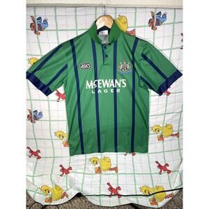 Newcastle United 1994 1995 Away Football shirt soccer jersey Asics mens size M